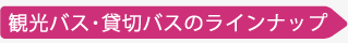 観光バス・貸切バスのラインナップ