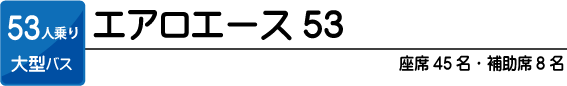 エアロエース 53人乗り大型バス