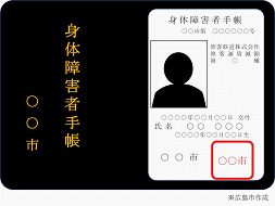 身体障害者手帳イメージ画像